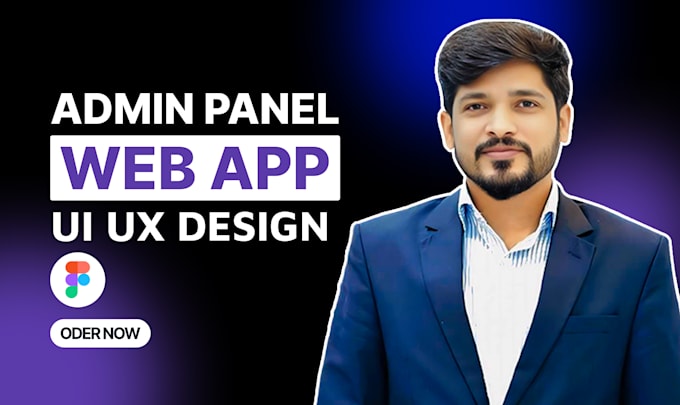 design web app, admin panel, and web dashboards in figma