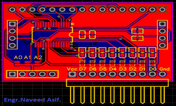 Design circuit schematic and pcb in easyeda and proteus software by ...