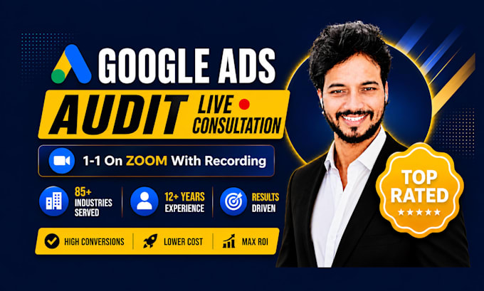 audit google ads account like specialist on zoom