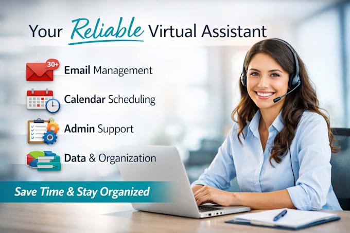 reliable virtual assistant for email, calendar, and admin tasks