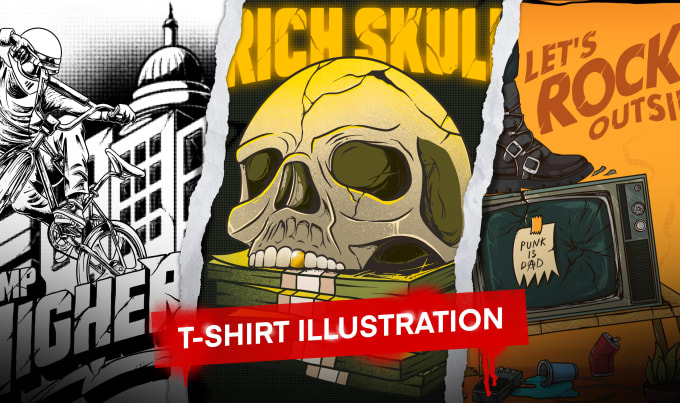 create custom illustration designs for your merch