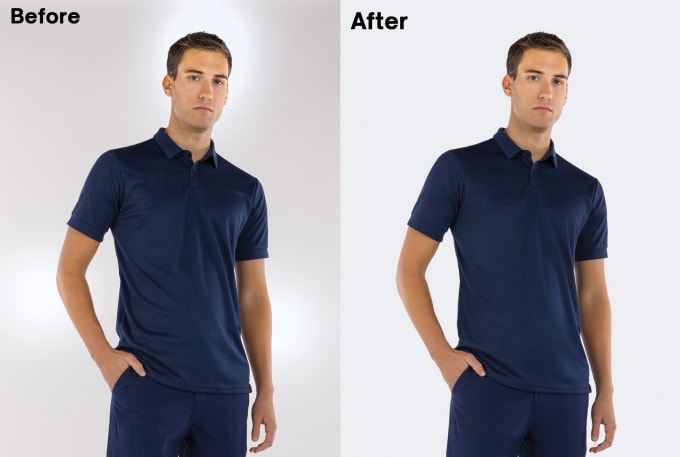 Photoshop editing wrinkles remove background removal fashion