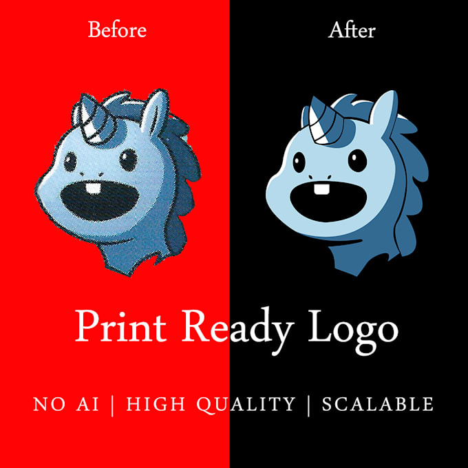 manually recreate logo to clean vector for print, packaging, and branding, no ai
