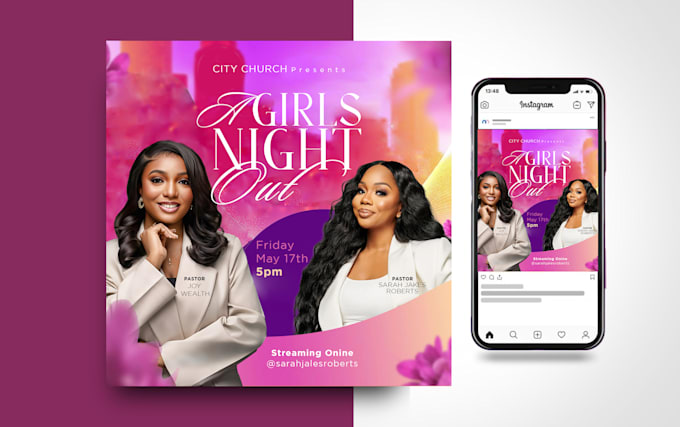 design a creative and party flyer, birthday, church flyer