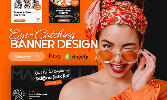 create etsy, shopify, ads, website banner and header designs
