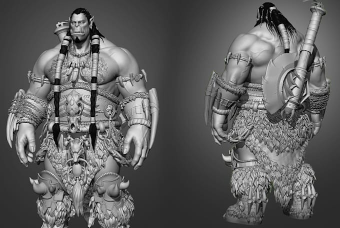 create 3d characters for games, films and whatever need
