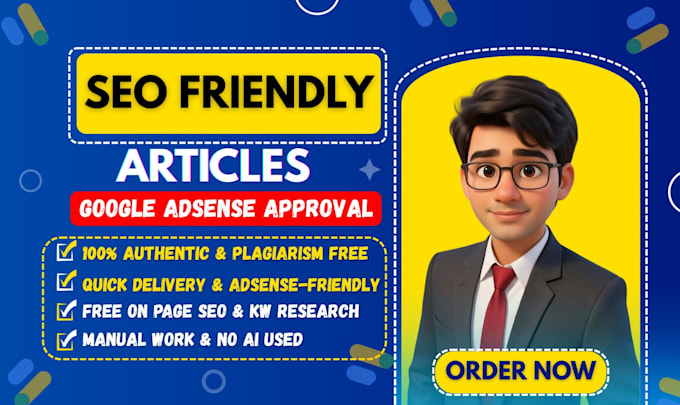 write 35 bulk ai free SEO friendly articles for google adsense approval