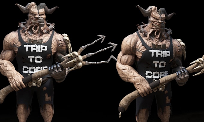 do 3d character for games, animation, films whatever need