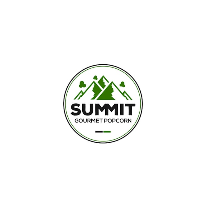 design outstanding summit gourmet popcorn logo