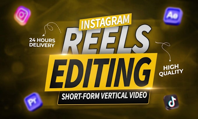do viral instagram reels video editing, youtube shorts and tiktok videos