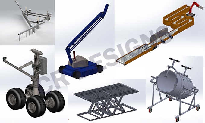 do solidworks 3d designs and autocad mechanical drawings