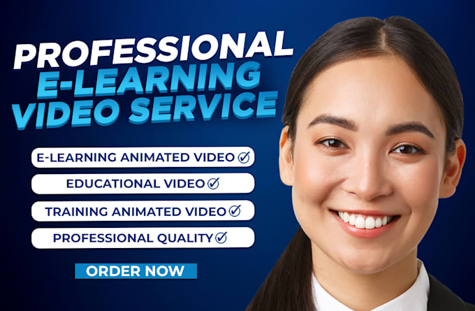 do elearning animated videos, online course or training video