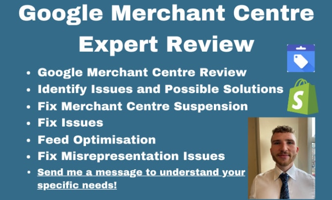 review your google merchant centre and fix misrepresentation and suspensions
