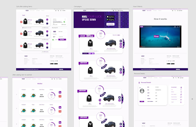 design website or web mockup in adobexd