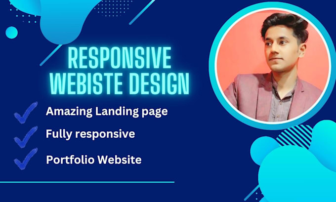 Design website and responsive landing page using html, css, and js ...