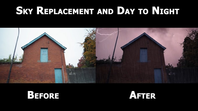 replace dull skies with cinematic skies with vfx