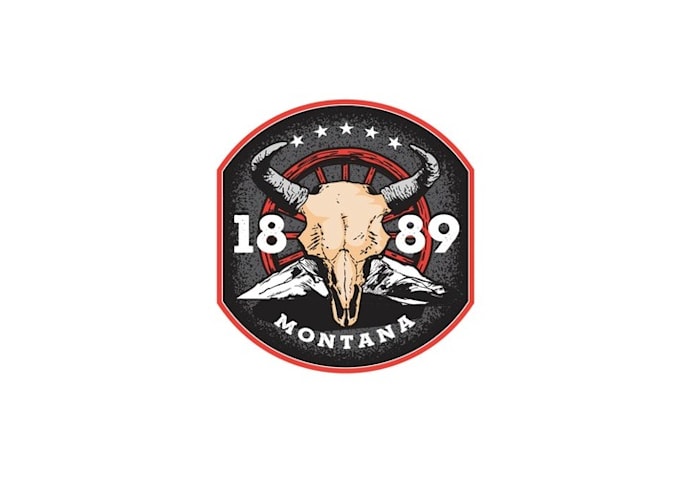 do professional bad montana logo design with vector file