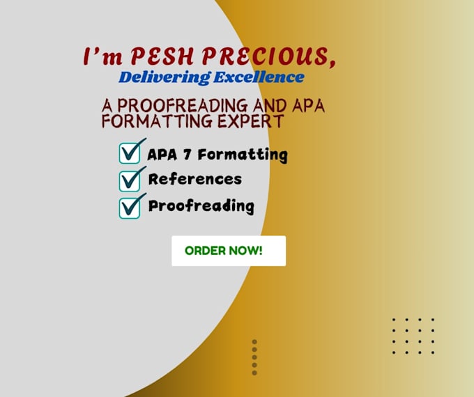 proofread and edit your apa 7 documents in 6 hours