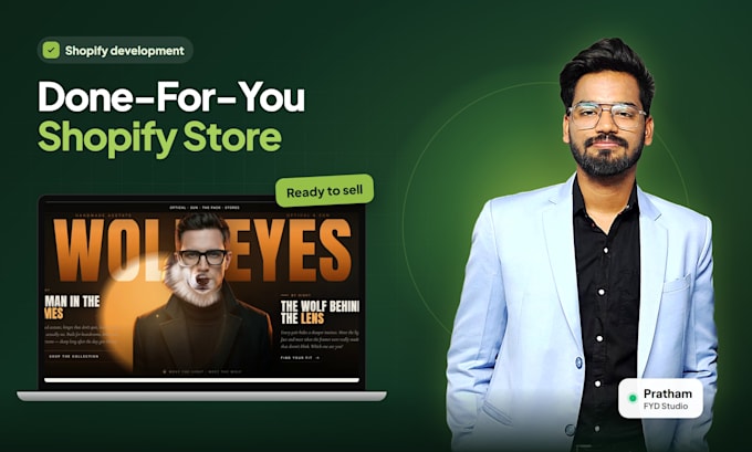 build shopify store, shopify website development and dropshipping store
