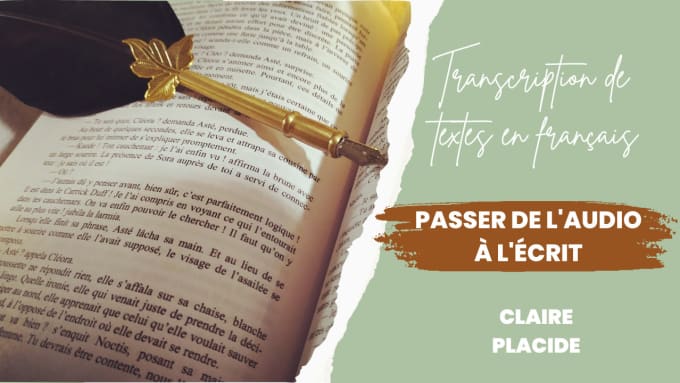 Transcrire les textes audio francais a l ecrit