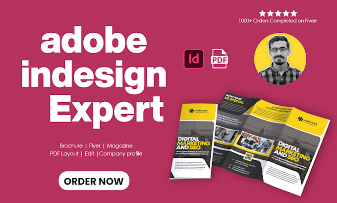 do PDF to indesign or any adobe indesign project