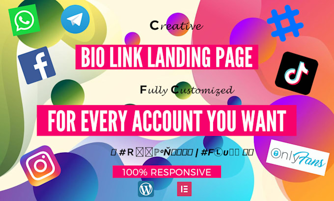 create your bio link landing page