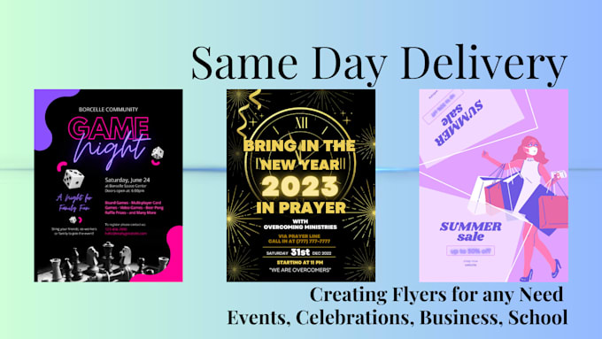 create a flyer for any event