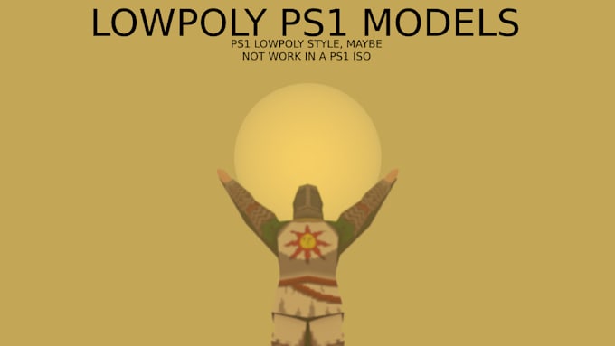 do ps1 style lowpoly