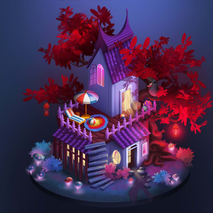 create a charming illustration for your needs