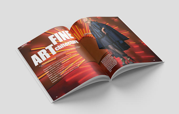 design a premium magazine, catalog, or annual report