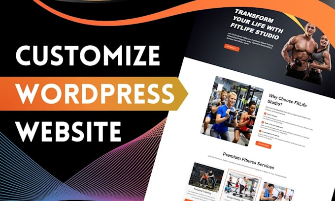 create and customize your wordpress landing page design