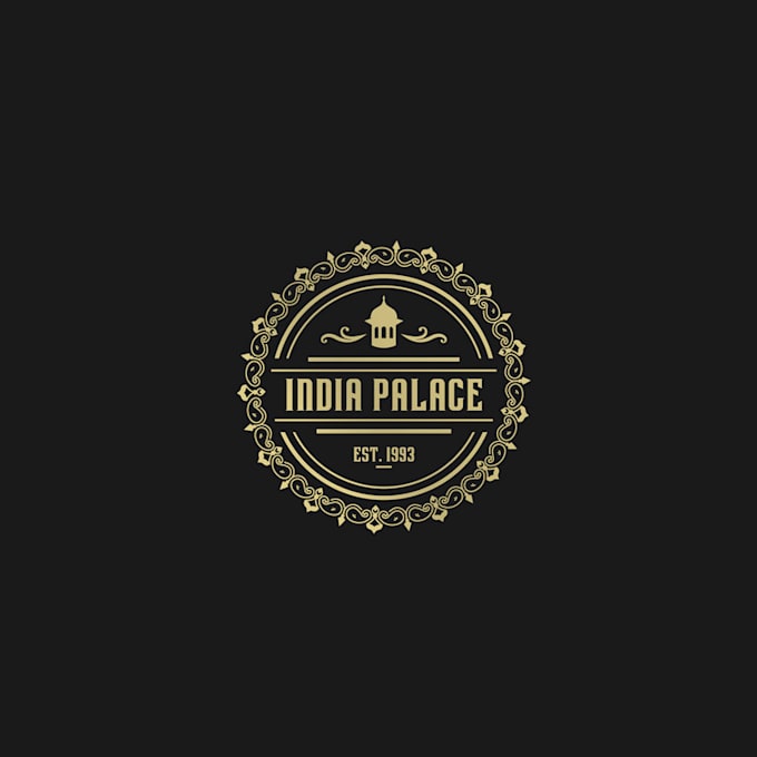 design popular classic india palace logo