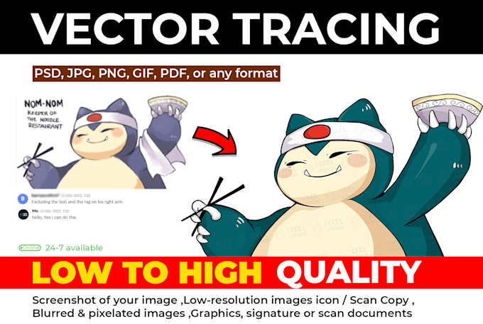 redesign image to vector file