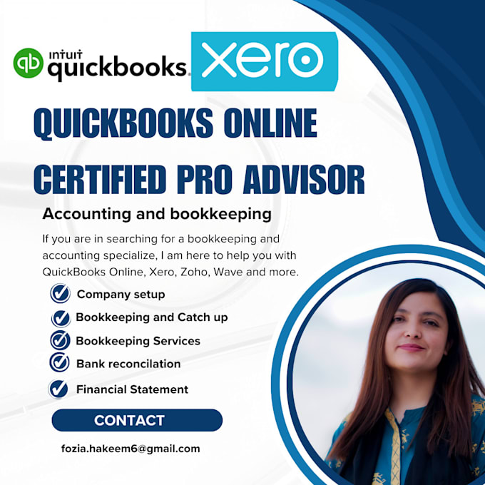 do setup, clean up and bookkeeping in quickbooks online,xero