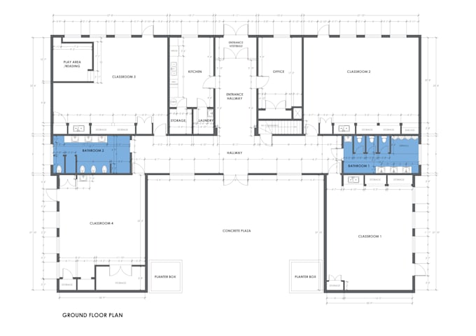 draw professional 2d floor plans and architecture blueprint for house design