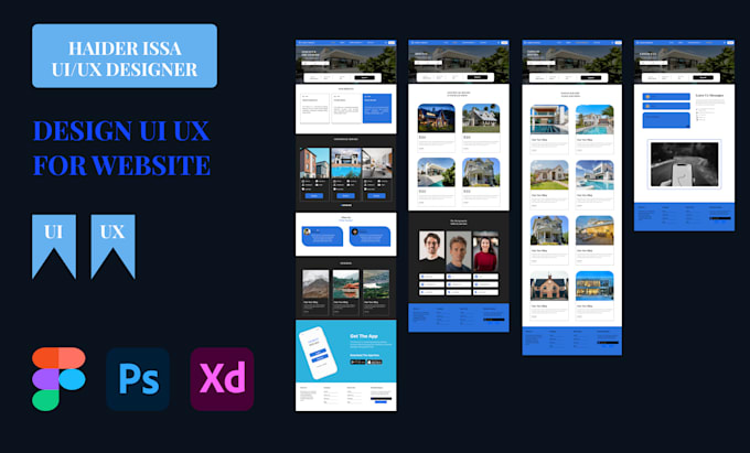 Design creative, unique and high quality website ui ux by Haiderissa ...