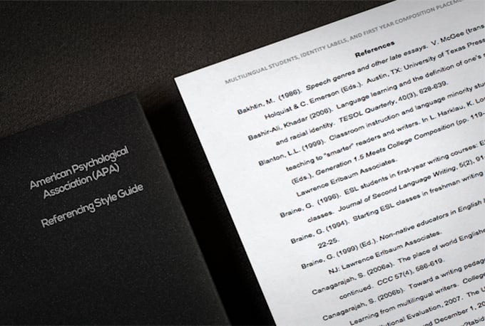 write your apa reference page