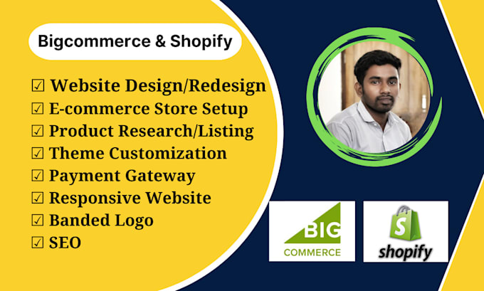 design bigcommerce online store shopify ecommerce website online shop