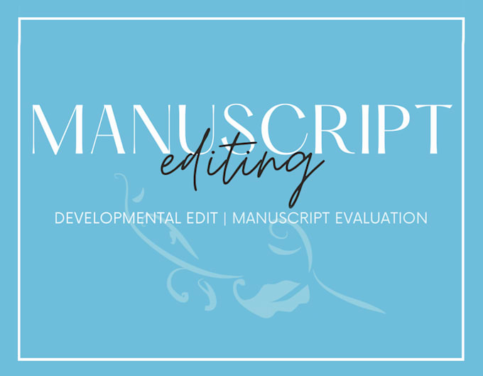 developmental edit your manuscript
