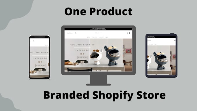 create a branded one product shopify dropshipping store website