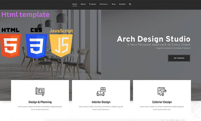 Create html template for you business by Hameed_web | Fiverr