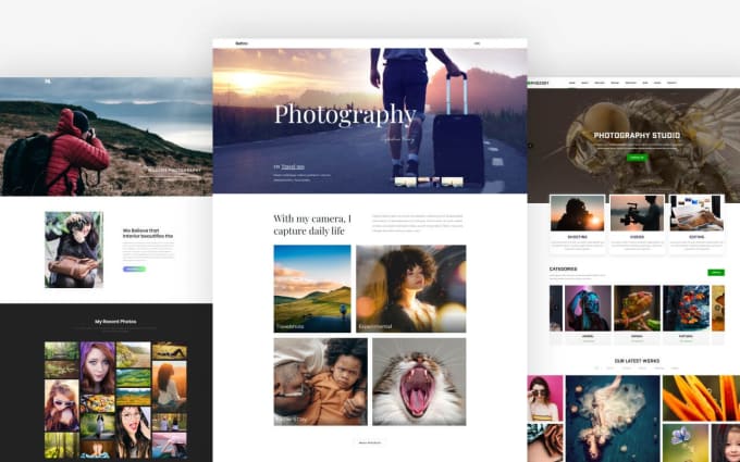 Build a responsive photography portfolio website by Oussama_srifi | Fiverr