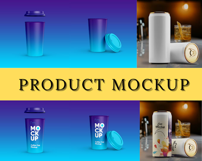 create realistic 3d mockup of product