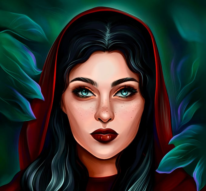 draw a cartoon stylized portrait and fan art