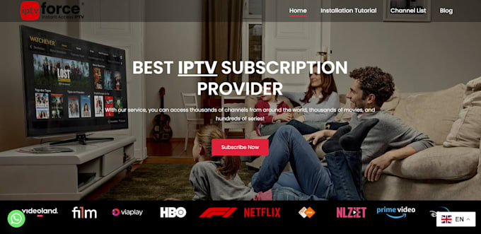 create a professional iptv website