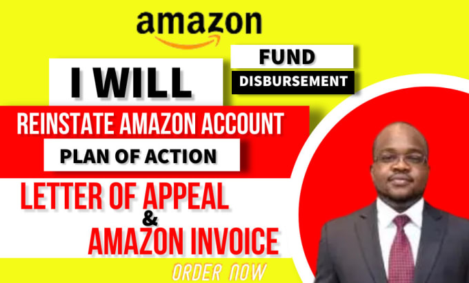 Write amazon poa appeal letter and create invoice for account
