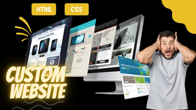 Make a custom, modern static website in html css by Hashirimran1 | Fiverr
