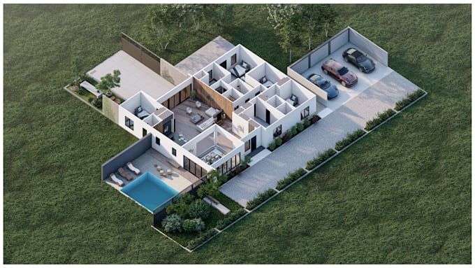 Convert 2d floor plans into hq 3d floor plan renderings by Volumedd ...