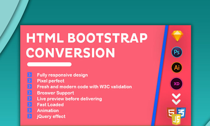 Convert figma design to html, css and bootstrap by Abrars11 | Fiverr