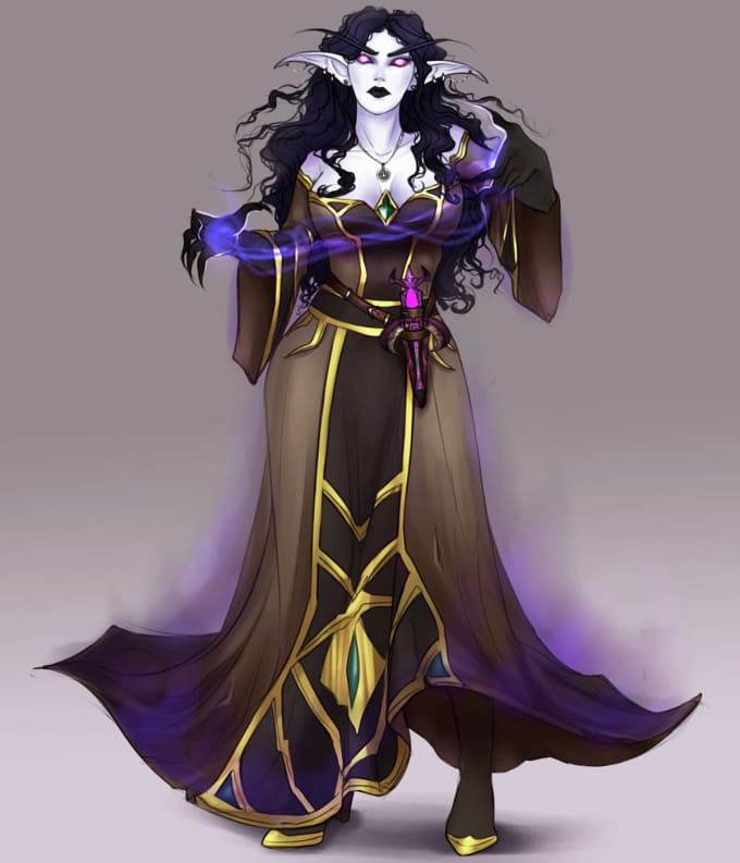 Draw character concept art, illustration, dnd character art by ...